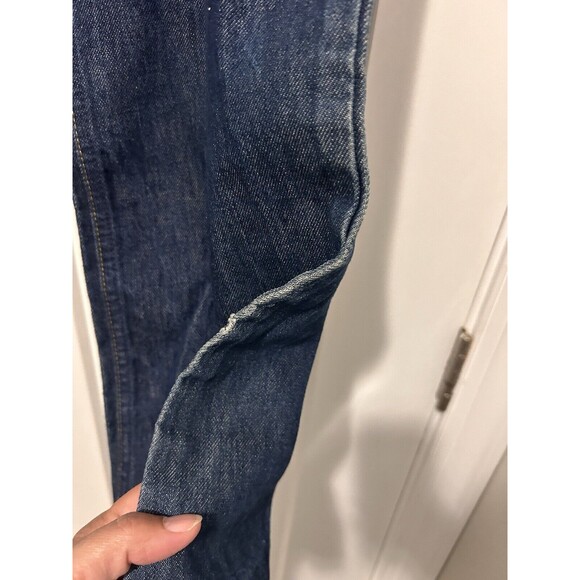 Vintage Levis Orange Tab Men 517 Boot Cut Denim Jean 40x30 Dark Wash Blue - Picture 4 of 6